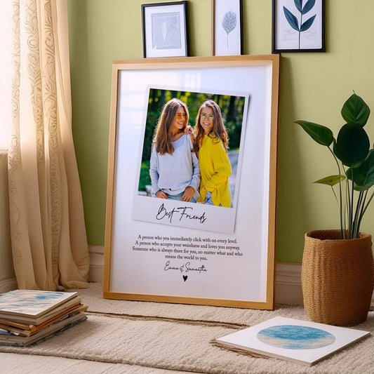 Personalised Best Friend Definition Print - Custom Gift With Photo For Best Friend, Birthday Gift, Soulmates, Photo Gift, Best Friend Quote
