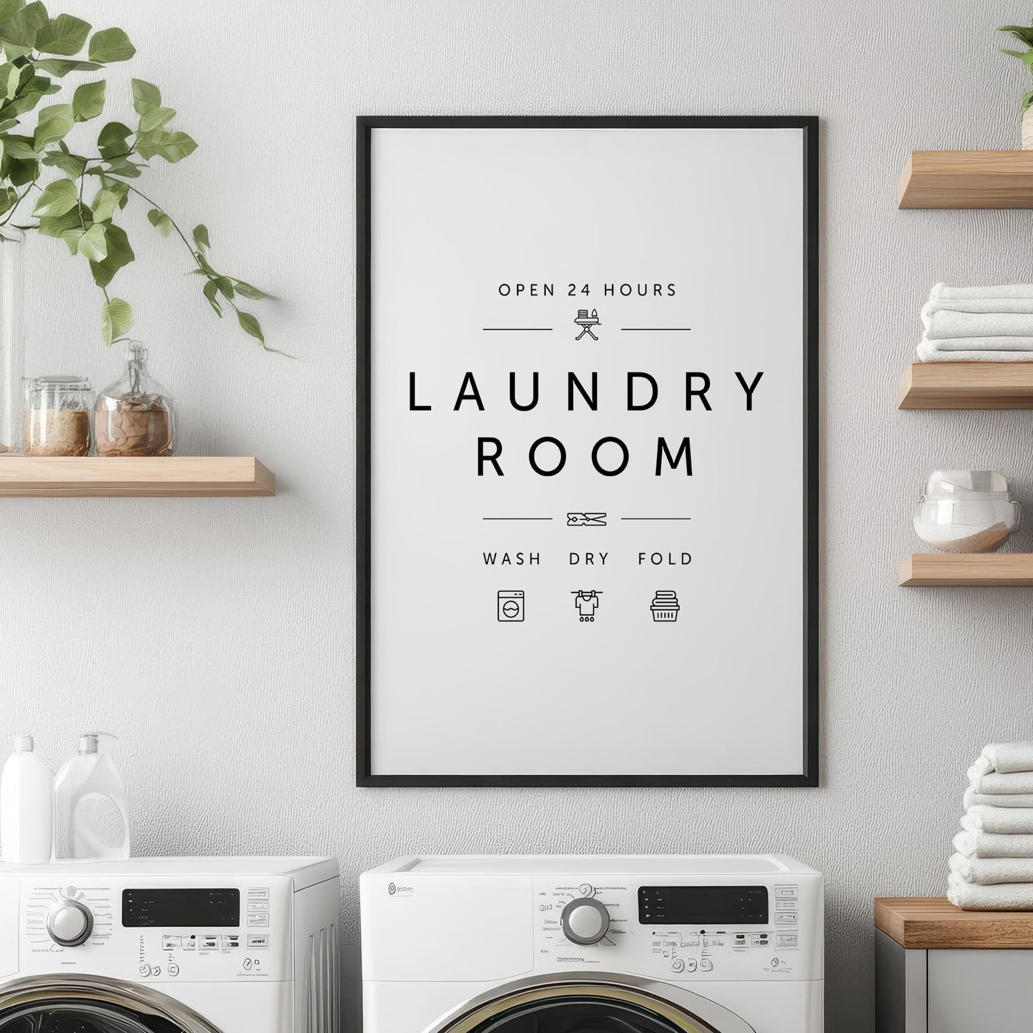 Laundry Room Print - Funny Utility Room Poster, Laundry Room Decor, Funny Laundry Print, Housewarming Gift, Laundry Wall Art Sign