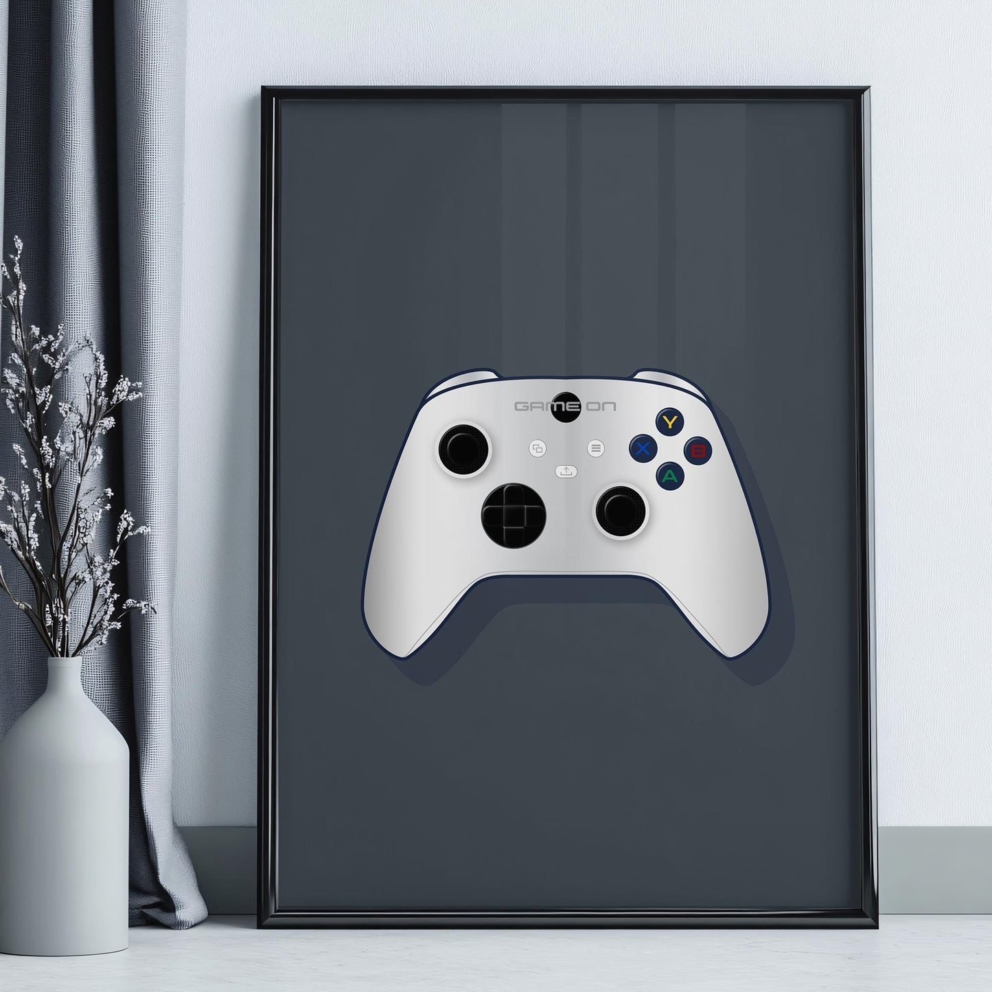 Video Game Controller, Vintage gaming room controller print, Video game print, Gift for gamer, Pop art, Boys room art, Minimalist retro game