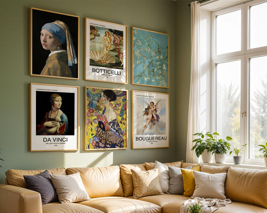 Collection of Classic Painting Posters – Famous vintage wall art, famous painting, Post-Impressionist, Home Decor Fine Arts, Library Walls