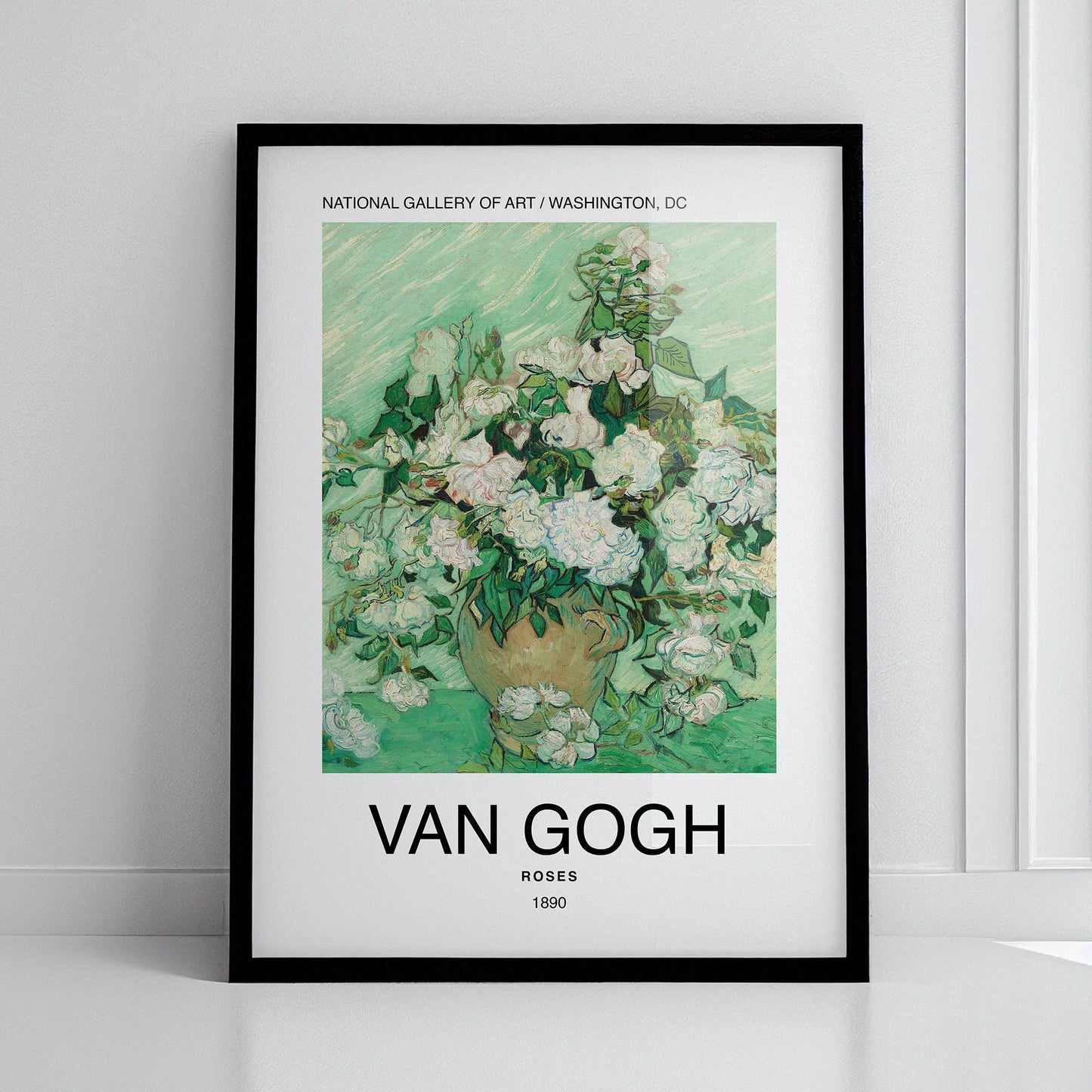 Roses by Vincent Van Gogh Poster Print – Classic and famous vintage wall art, famous painting, Post-Impressionist, Home Decor Fine Arts