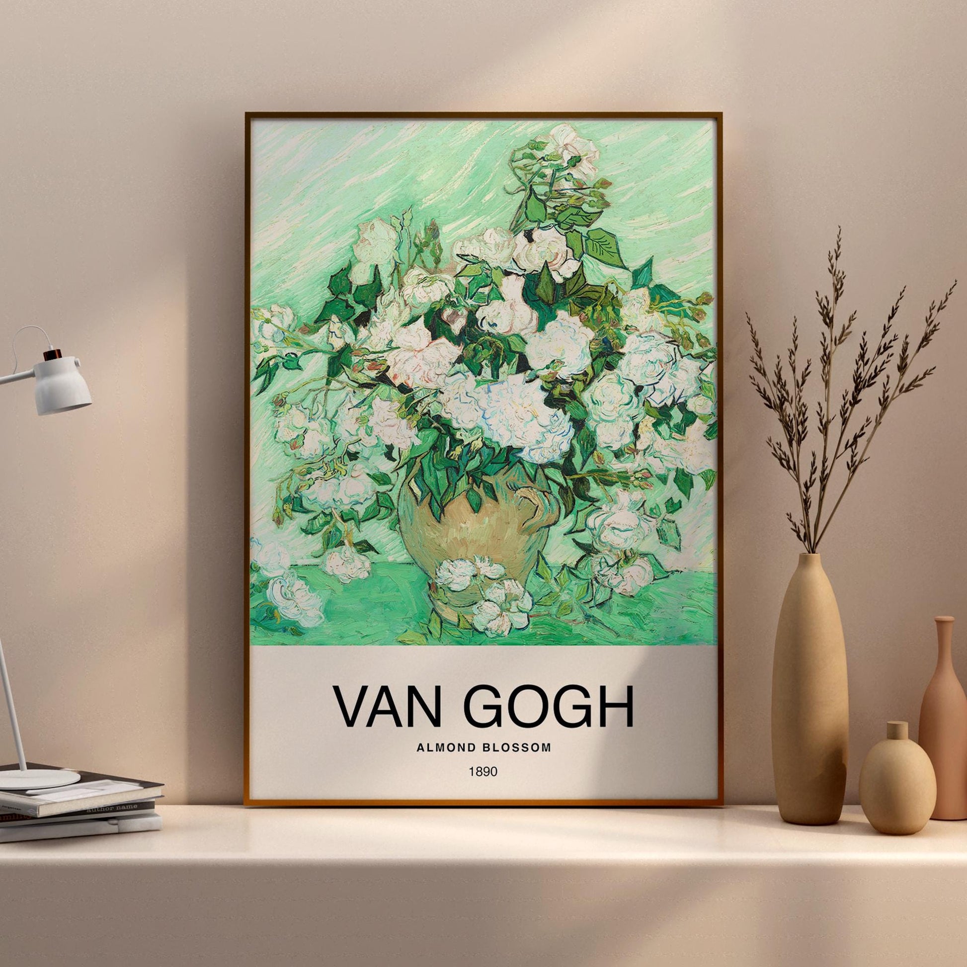 Roses by Vincent Van Gogh Poster Print – Classic and famous vintage wall art, famous painting, Post-Impressionist, Home Decor Fine Arts