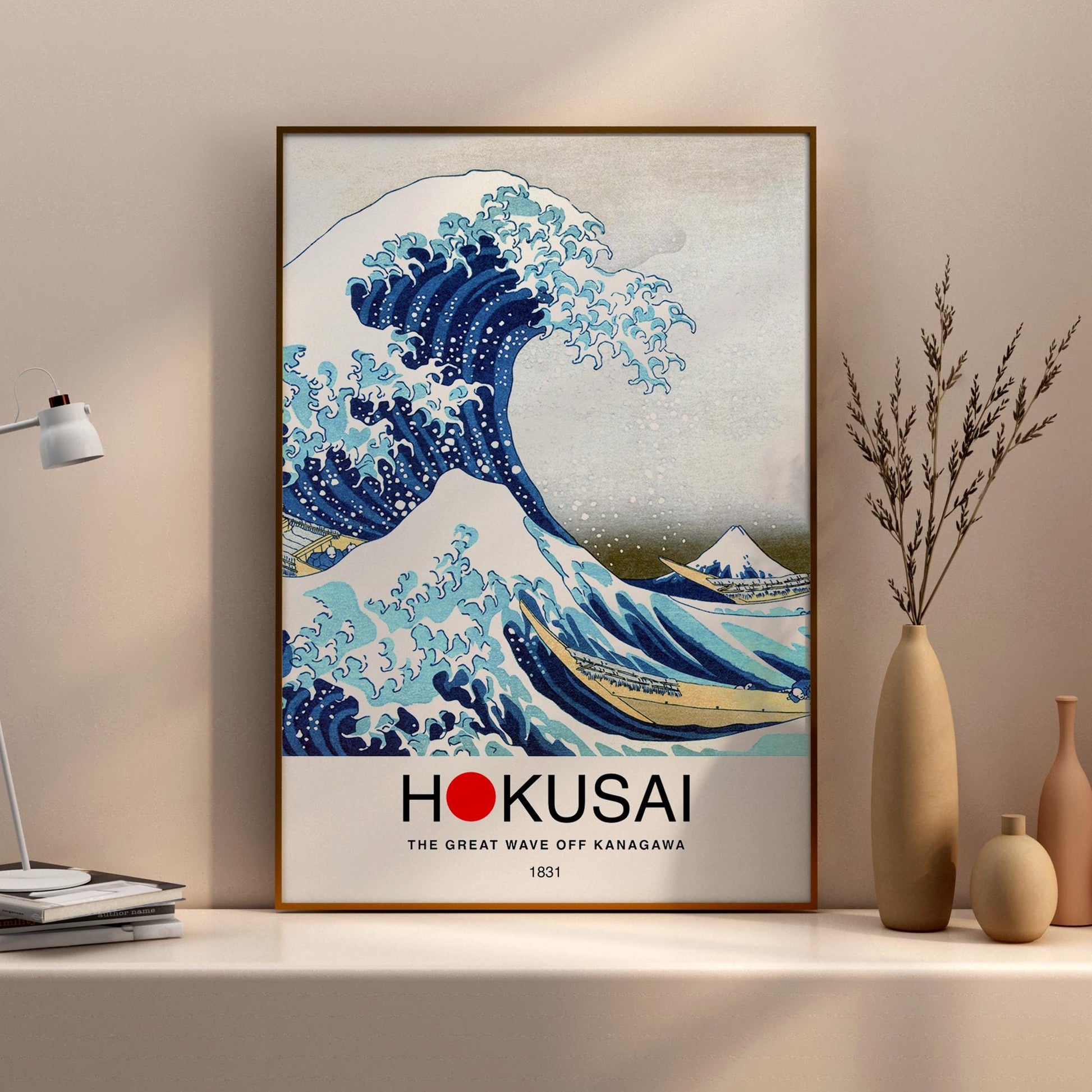 The Great Wave off Kanagawa by Hokusai Print – Classic and famous vintage wall art, famous painting, Post-Impressionist, Home Decor Fine Art