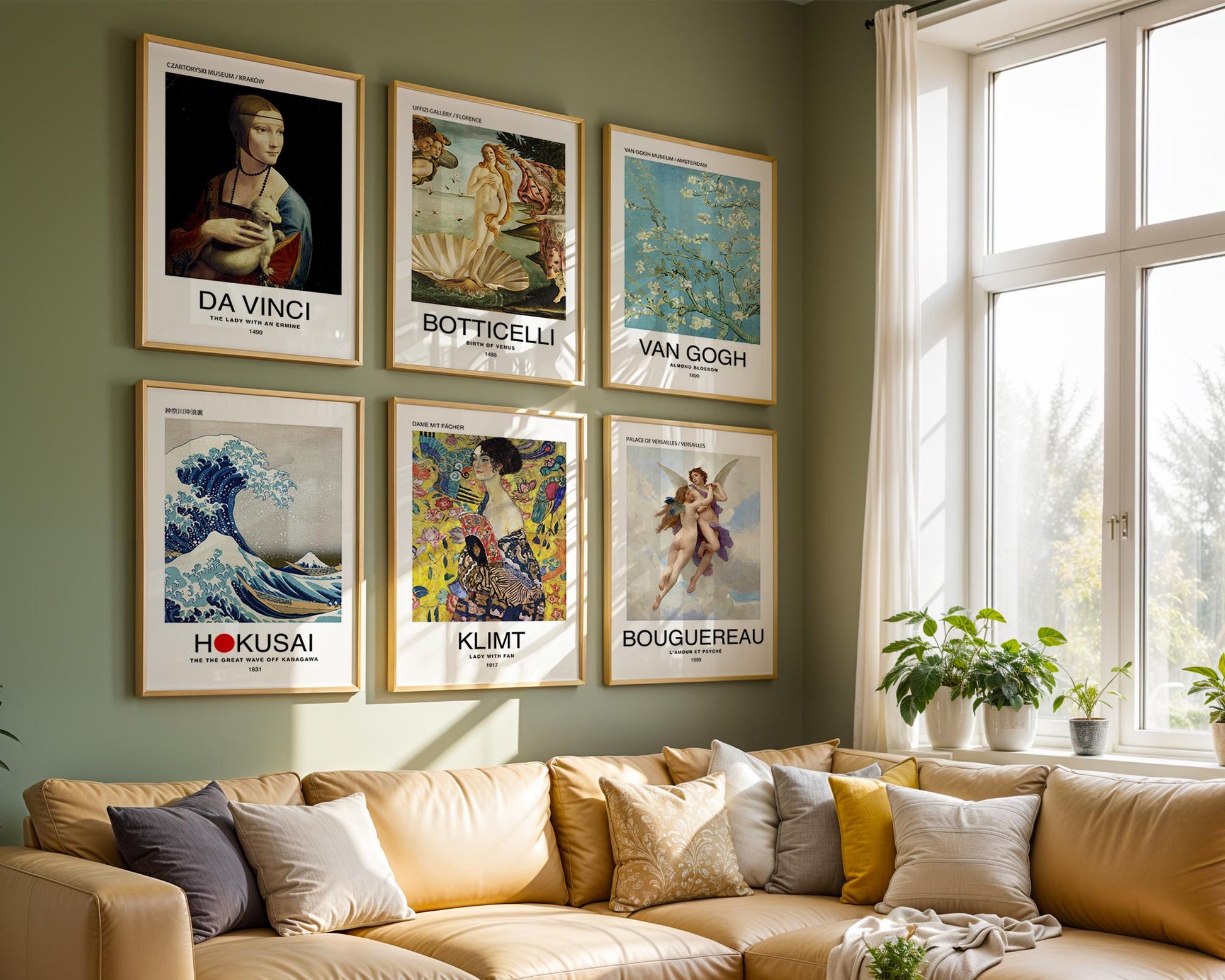 Collection of Classic Painting Posters – Famous vintage wall art, famous painting, Post-Impressionist, Home Decor Fine Arts, Library Walls