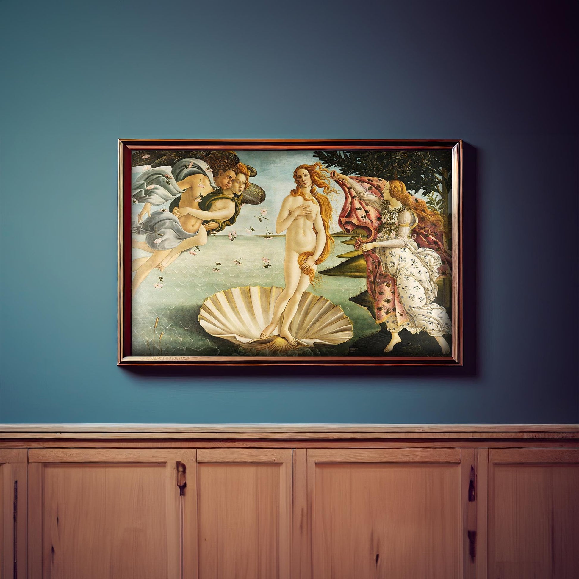 Birth of Venus by Botticelli Poster Print – Classic and famous vintage wall art, famous painting, Post-Impressionist, Home Decor Fine Arts