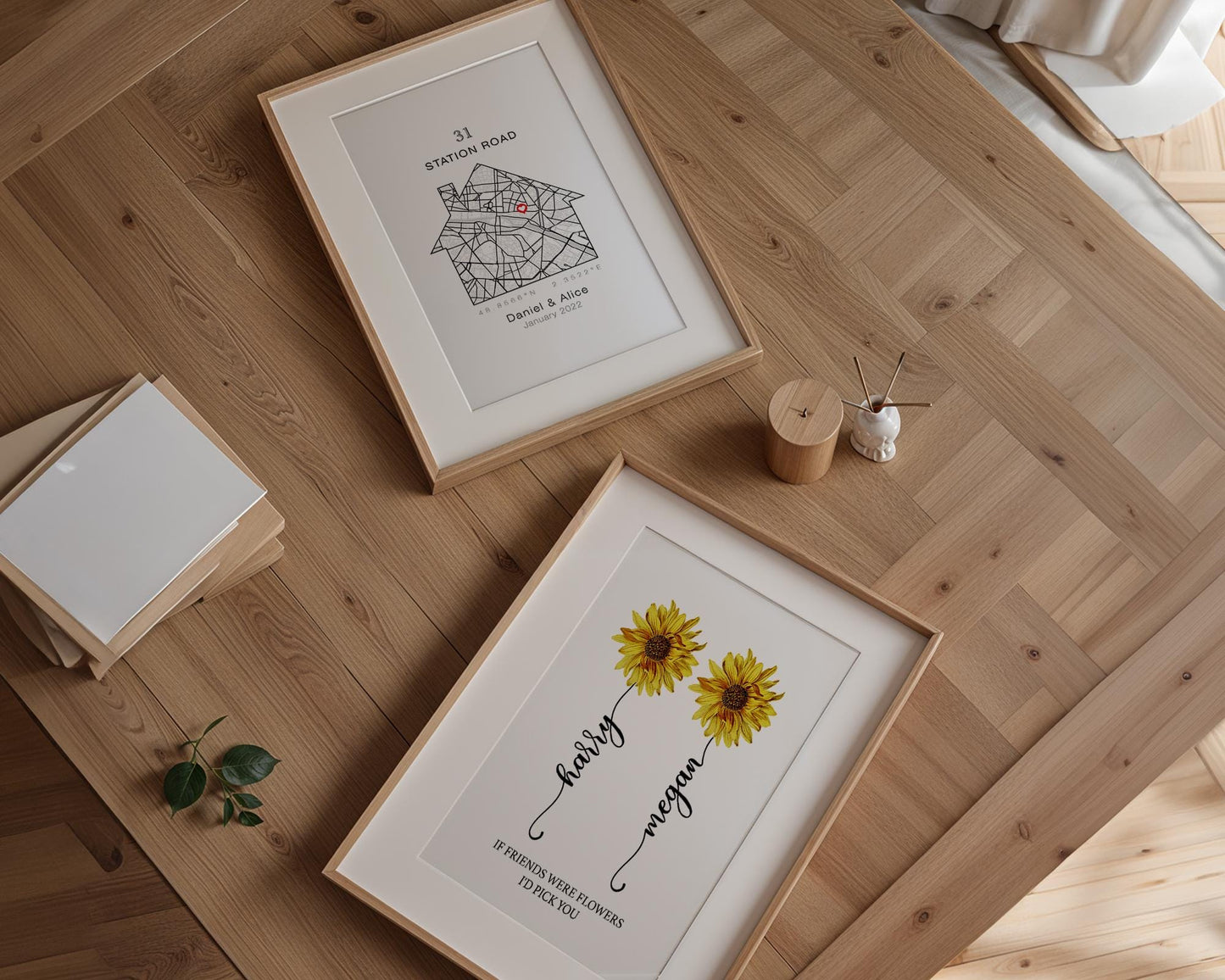 Personalised New Home Map Print With Heart and Address, Ideal Customised Moving Present, Unique Location Housewarming Gift, Black and White