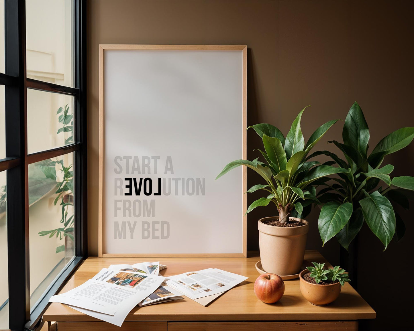 Start a Revolution from My Bed, Don&#39;t Look Back In Anger, Oasis, Lyrics Poster, Music Typography Gift Wall Art, British pop music art poster