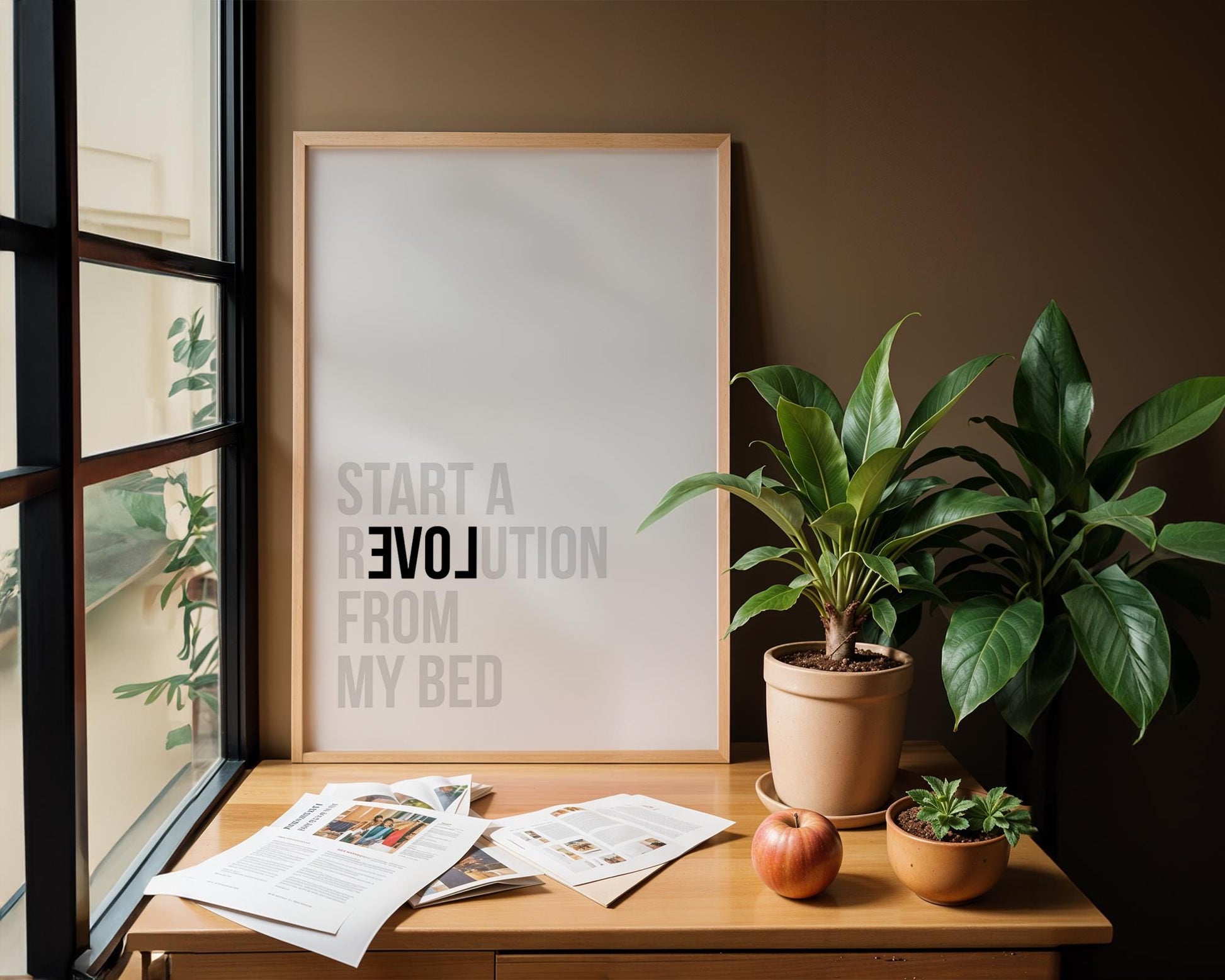 Start a Revolution from My Bed, Don&#39;t Look Back In Anger, Oasis, Lyrics Poster, Music Typography Gift Wall Art, British pop music art poster