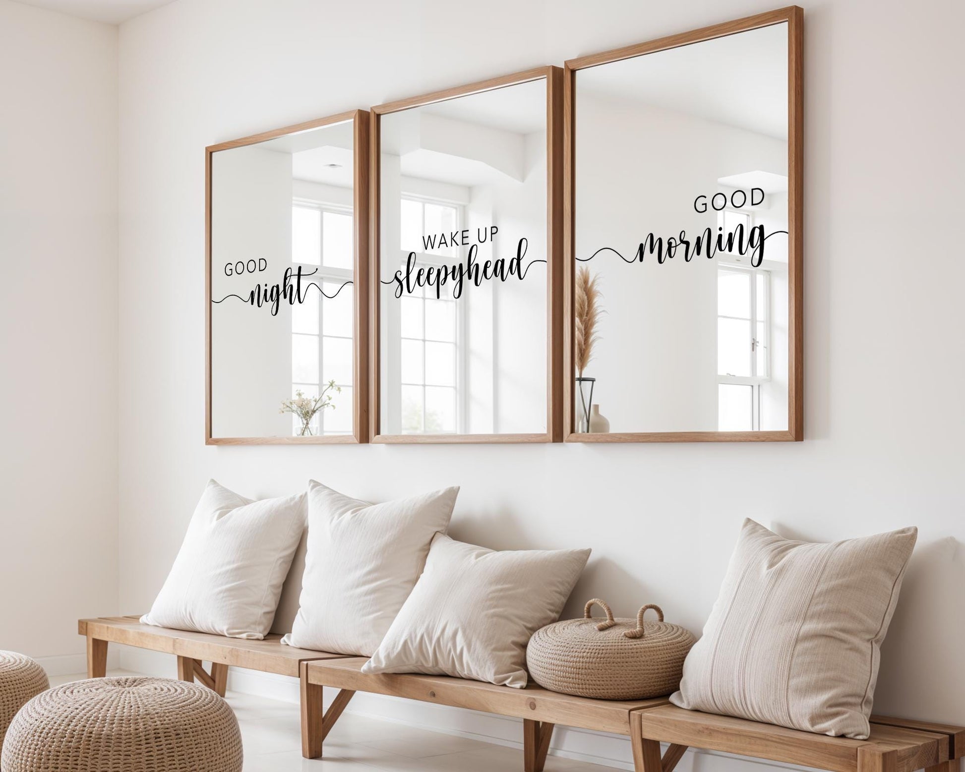 Bedroom Prints – Good Night Is A Bedroom Wall Art, Minimalistic, Black And White Prints, Gift For Couple, Home Art Prints, Above Bed Signs, Over The Bed Sign, Couple Wall Arts, Home Prints, Boho Art Prints, Words for Bedroom, Trendy Posters