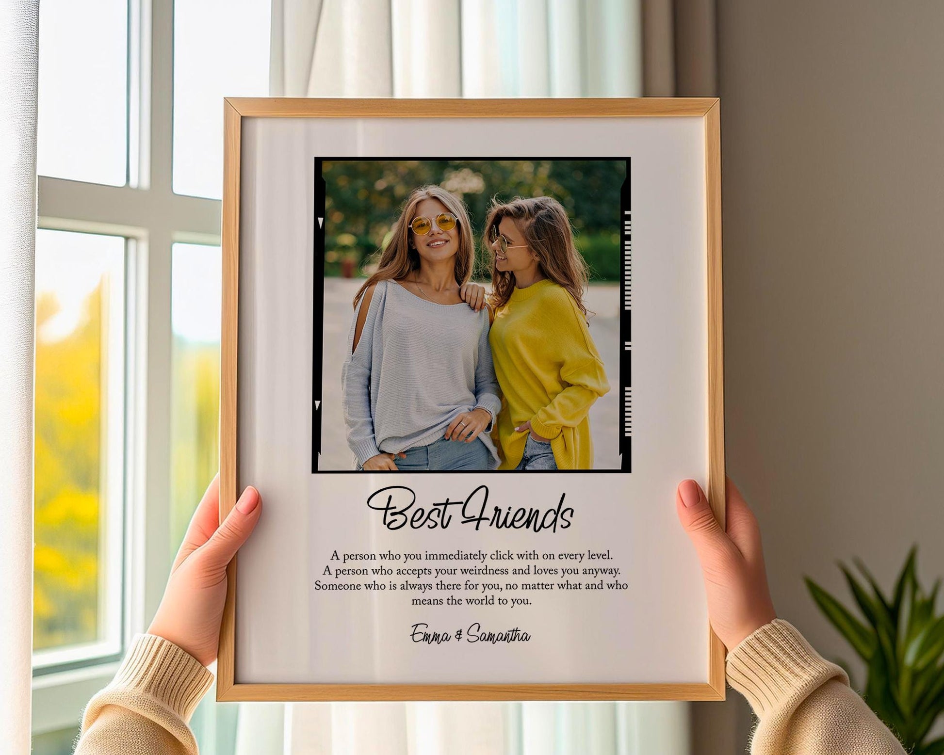 Personalised best friend definition print - Custom gift with photo for best friend, birthday gift, Valentines, Photo Gift, Best Friend Quote. Friends Gift Idea