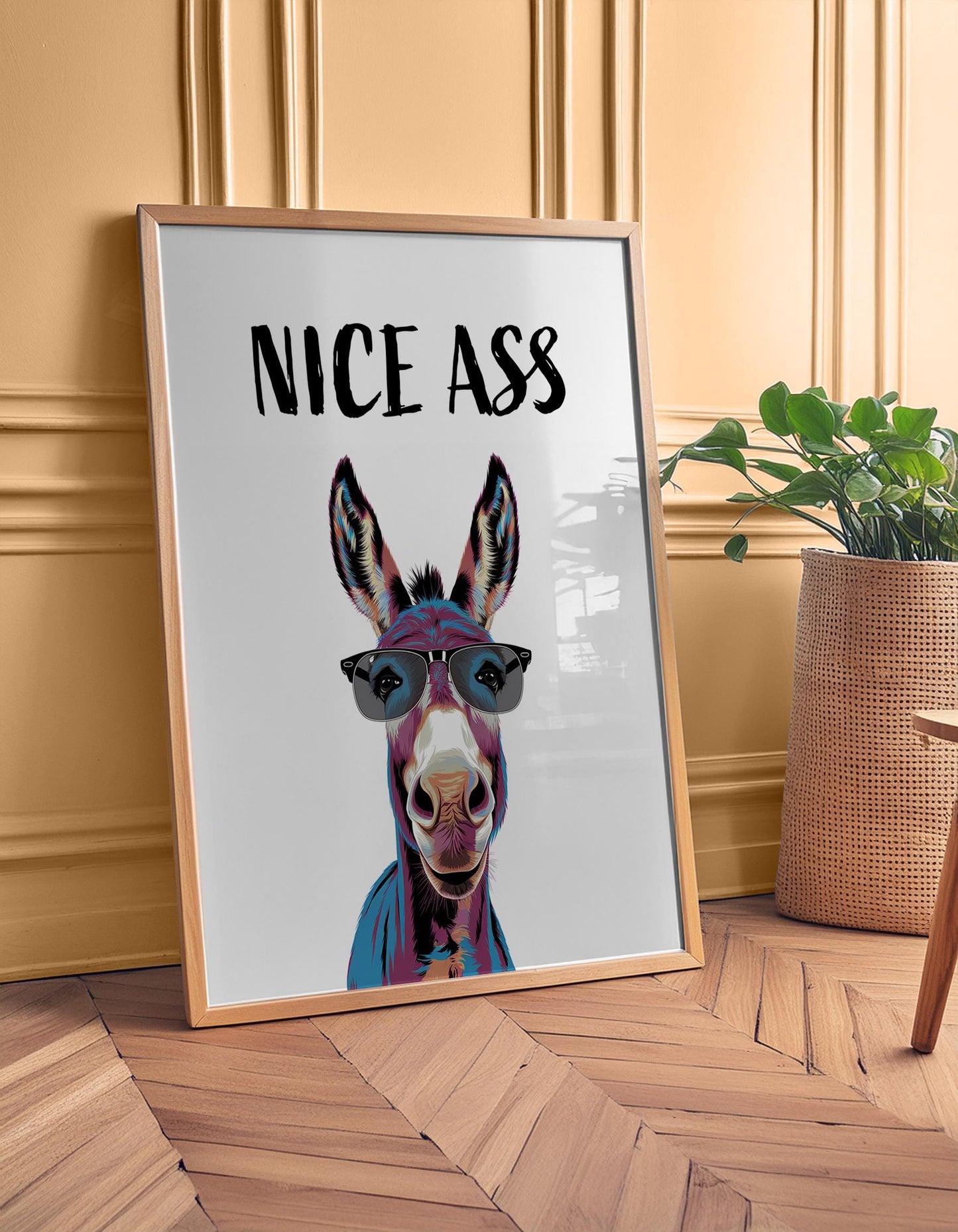 Funny Nice Ass Print – Nice Ass Poster, Funny Bathroom Poster, Pop Art Donkey, Bathroom Accessories, Funny Toilet Sign, Home Décor Wall Arts, Nice Ass Print, Donkey Nice Ass, Nice Ass Poster, Nice Butt, Funny Bathroom, Donkey, Prints For Bathroom