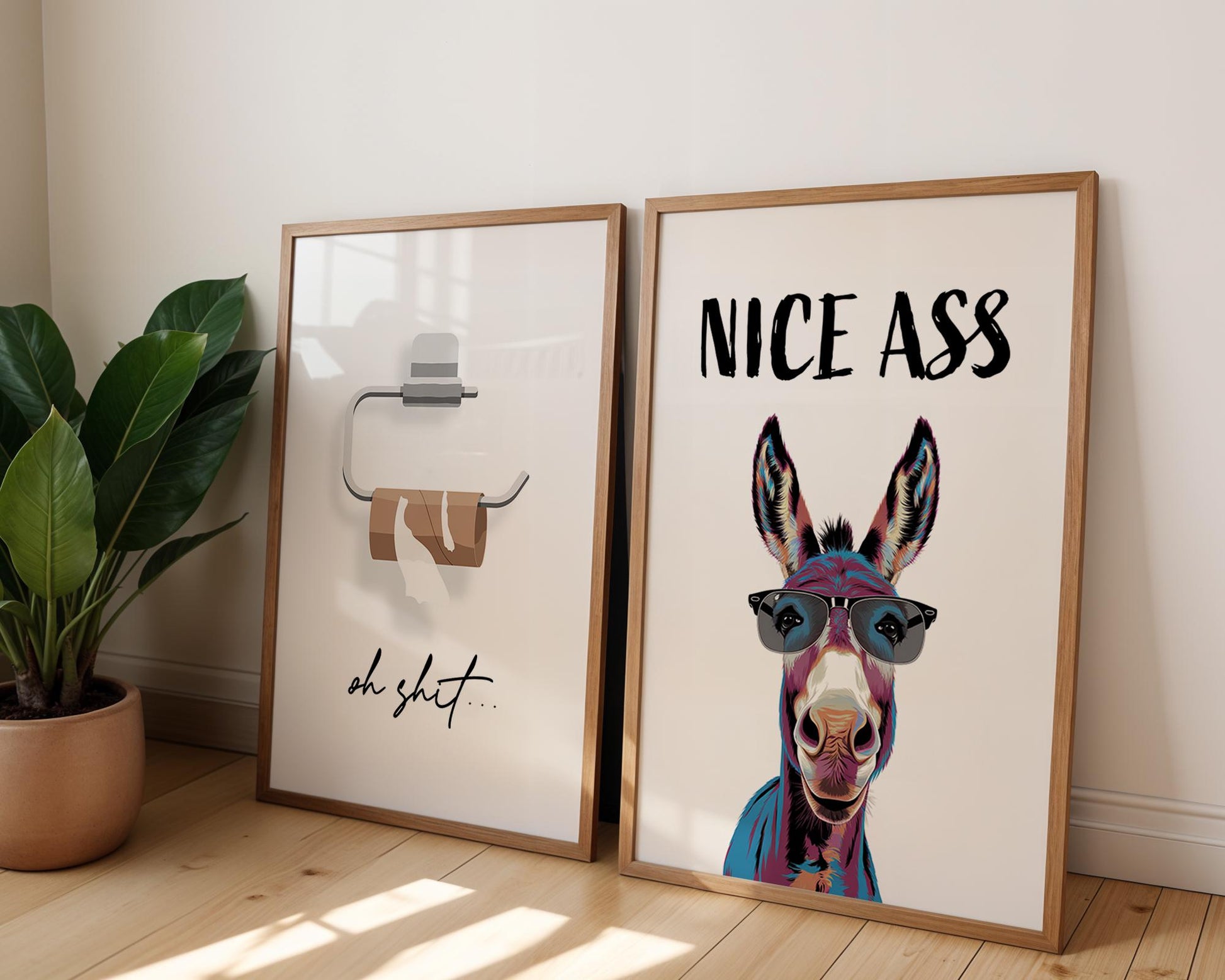 Funny Nice Ass Print – Nice Ass Poster, Funny Bathroom Poster, Pop Art Donkey, Bathroom Accessories, Funny Toilet Sign, Home Décor Wall Arts, Nice Ass Print, Donkey Nice Ass, Nice Ass Poster, Nice Butt, Funny Bathroom, Donkey, Prints For Bathroom
