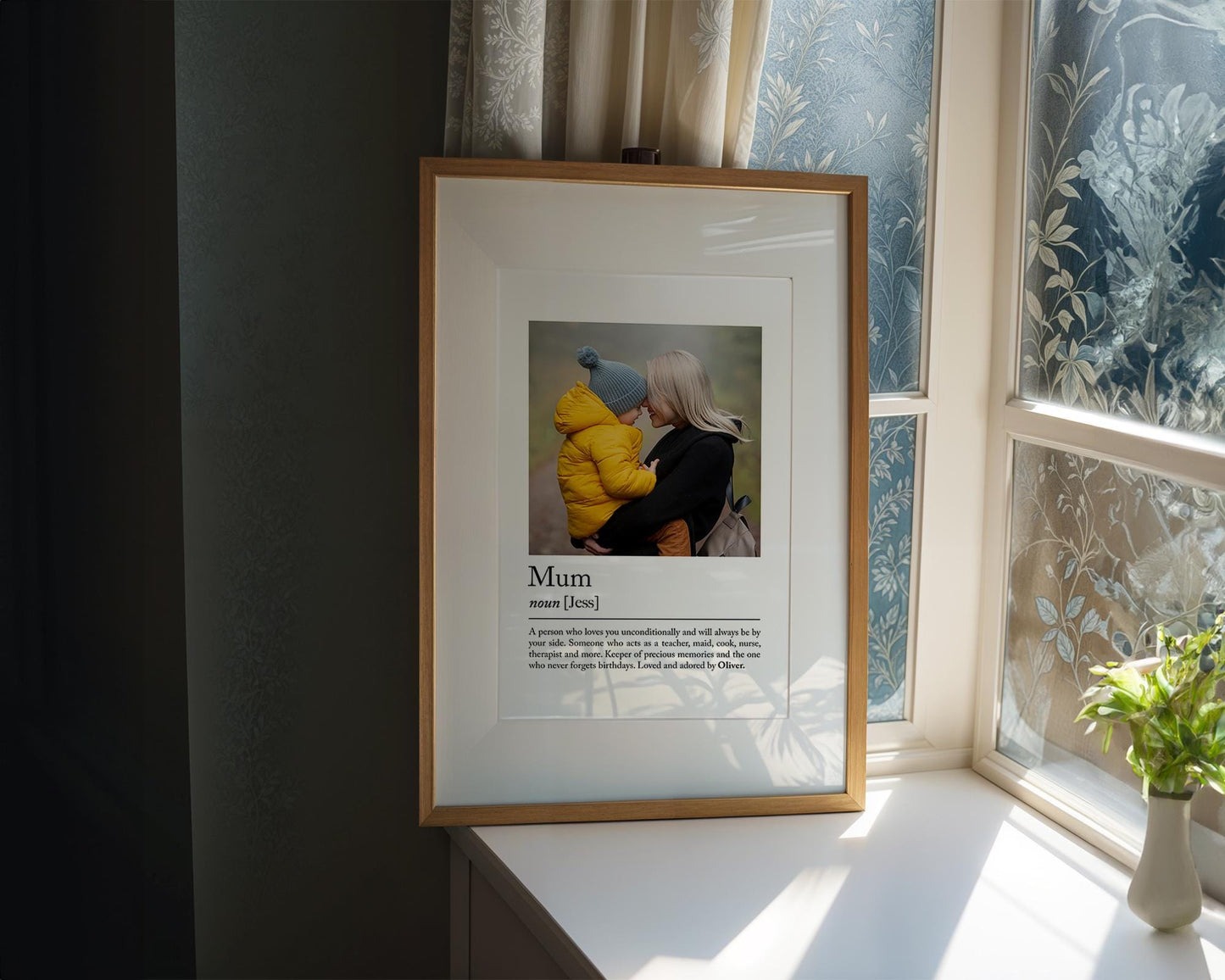 Personalised mum definition print - Custom gift with photo for mum friend, birthday gift, Christmas, Photo Gift, mum Quote, Best mum Gift,Christmas gift,Friendship Gift,Mothers Gift,Mum definition,Mum gift idea,Mum print, Superwoman