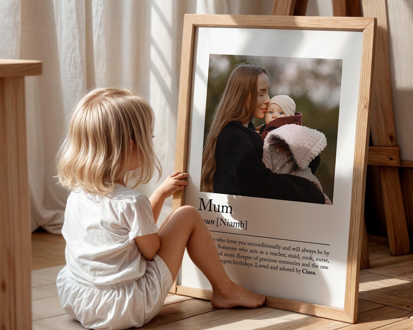Personalised mum definition print - Custom gift with photo for mum friend, birthday gift, Christmas, Photo Gift, mum Quote, Best mum Gift,Christmas gift,Friendship Gift,Mothers Gift,Mum definition,Mum gift idea,Mum print, Superwoman