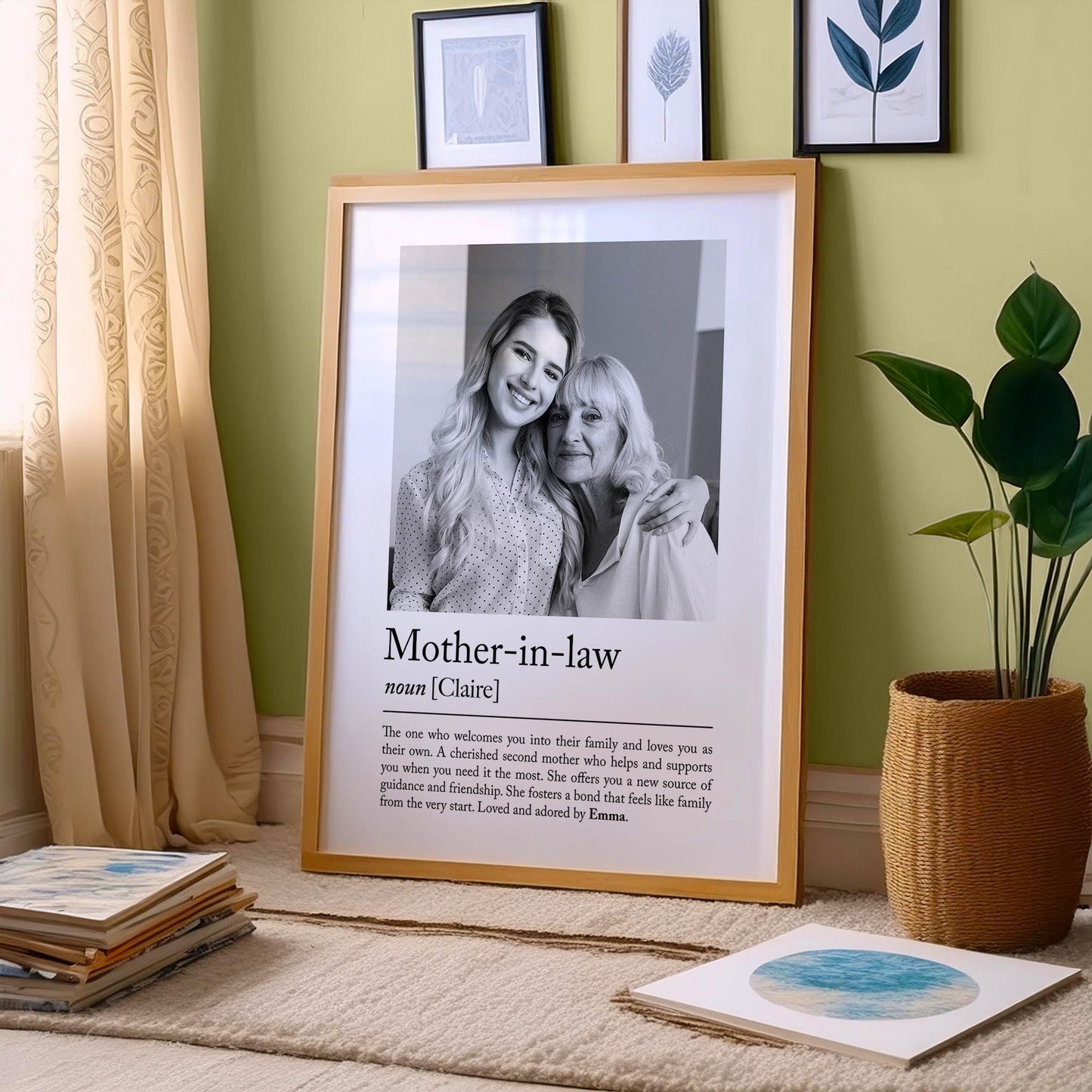 Mother-In-Law Gift, Bonus Mum, Mother-In-Law, Gift For Mum-In-Law, Mother’s Day Gift, Photo Collage For Mum, Special Mum Poem, Mother-In-Law Quote, MIL Gift Idea, Text Poster, Daughter In Law Gift, Second Mum