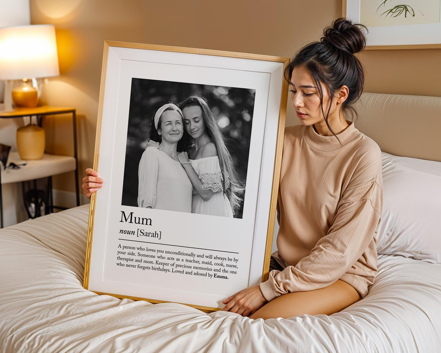 Personalised mum definition print - Custom gift with photo for mum friend, birthday gift, Christmas, Photo Gift, mum Quote, Best mum Gift,Christmas gift,Friendship Gift,Mothers Gift,Mum definition,Mum gift idea,Mum print, Superwoman