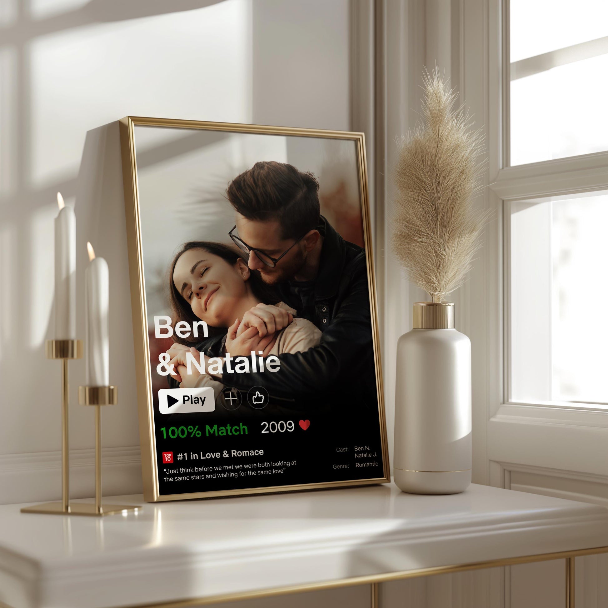 Custom gift with photo for boy friend and partners, birthday gift, Christmas, Photo Gift, Personalised Couple Movie Poster - Valentine’s Day Gift, Custom Couple Movie Poster, Husband Wife Memory Keepsake, Wedding Day Engagement