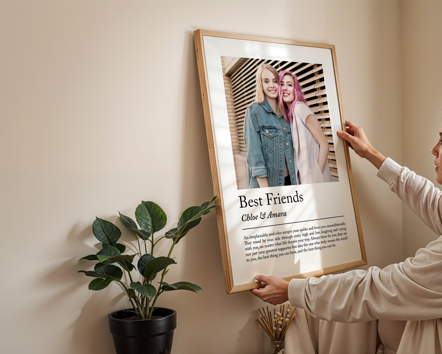 Personalised best friend definition print - Custom gift with photo for best friend, birthday gift, Christmas, Photo Gift, Best Friend Quote, personalised print, best friend gift, custom photo gift, friendship print, quote wall art, birthday present, christmas gift, bestie decor, friendship keepsake, custom wall art, photo wall print, personalised art, gift for bestie