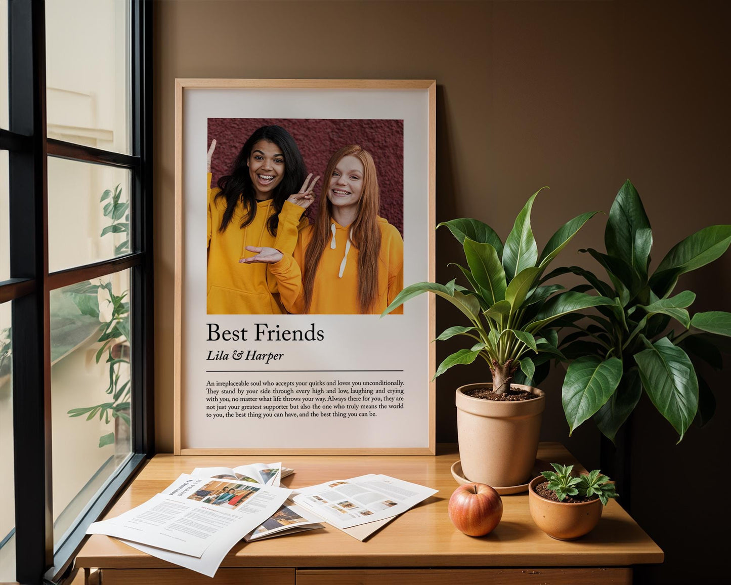 Personalised best friend definition print - Custom gift with photo for best friend, birthday gift, Christmas, Photo Gift, Best Friend Quote, personalised print, best friend gift, custom photo gift, friendship print, quote wall art, birthday present, christmas gift, bestie decor, friendship keepsake, custom wall art, photo wall print, personalised art, gift for bestie