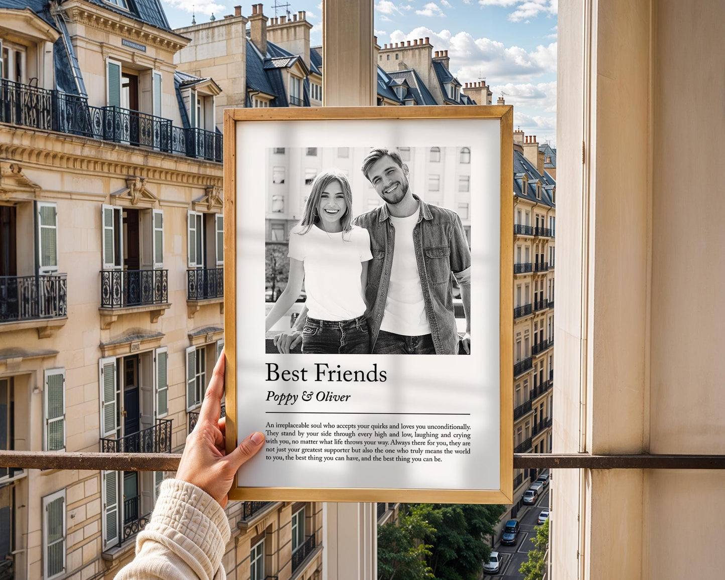 Personalised best friend definition print - Custom gift with photo for best friend, birthday gift, Christmas, Photo Gift, Best Friend Quote, personalised print, best friend gift, custom photo gift, friendship print, quote wall art, birthday present, christmas gift, bestie decor, friendship keepsake, custom wall art, photo wall print, personalised art, gift for bestie