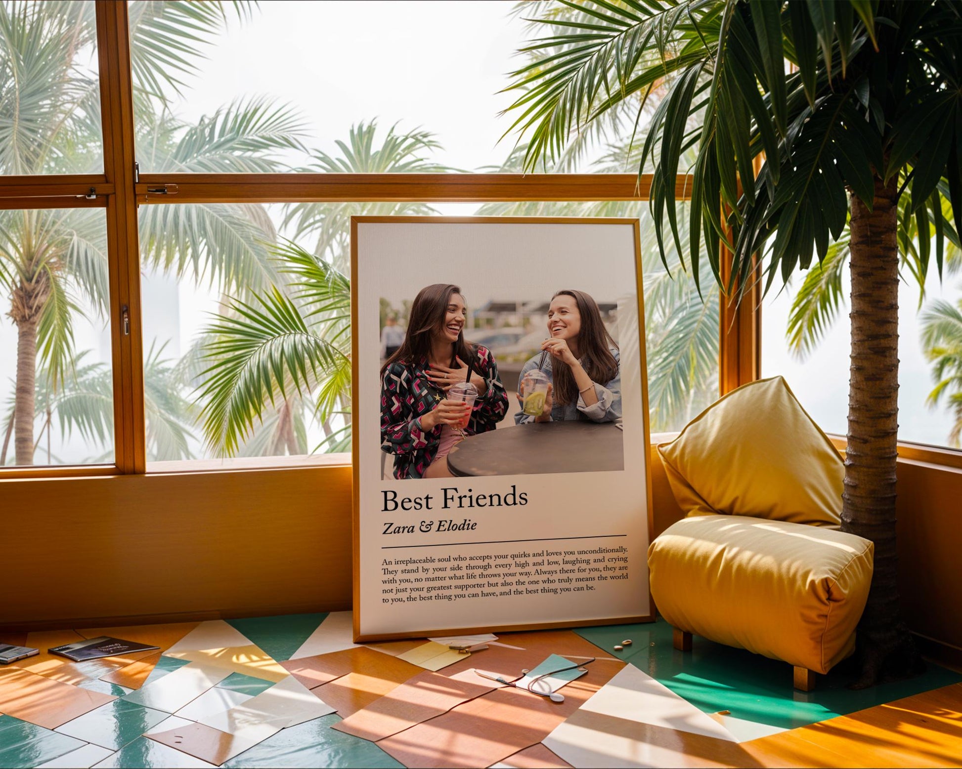 Personalised best friend definition print - Custom gift with photo for best friend, birthday gift, Christmas, Photo Gift, Best Friend Quote, personalised print, best friend gift, custom photo gift, friendship print, quote wall art, birthday present, christmas gift, bestie decor, friendship keepsake, custom wall art, photo wall print, personalised art, gift for bestie