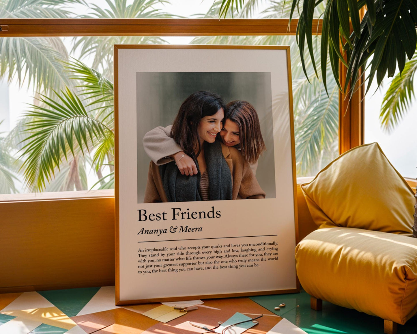 Personalised best friend definition print - Custom gift with photo for best friend, birthday gift, Christmas, Photo Gift, Best Friend Quote, personalised print, best friend gift, custom photo gift, friendship print, quote wall art, birthday present, christmas gift, bestie decor, friendship keepsake, custom wall art, photo wall print, personalised art, gift for bestie