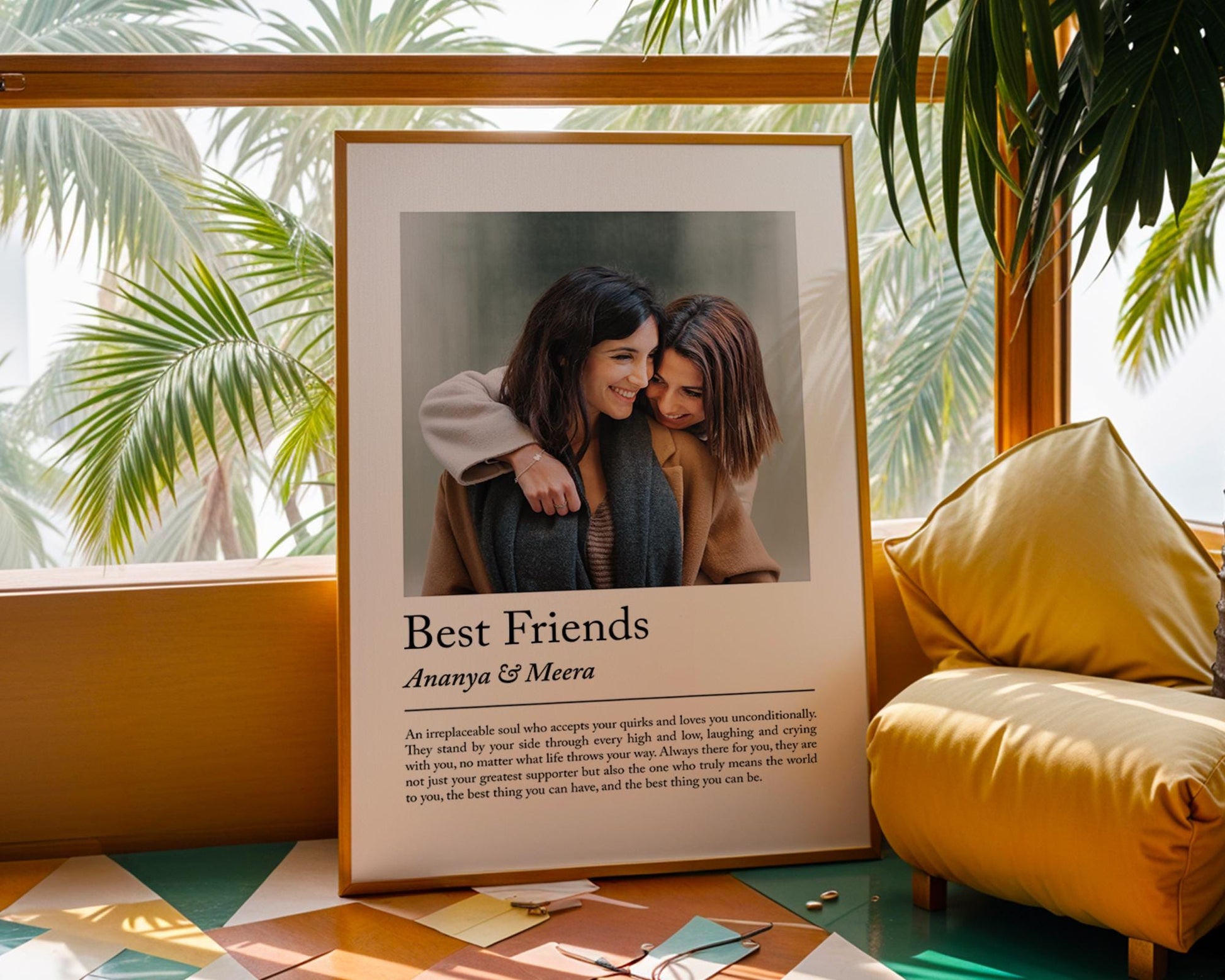 Personalised best friend definition print - Custom gift with photo for best friend, birthday gift, Christmas, Photo Gift, Best Friend Quote, personalised print, best friend gift, custom photo gift, friendship print, quote wall art, birthday present, christmas gift, bestie decor, friendship keepsake, custom wall art, photo wall print, personalised art, gift for bestie