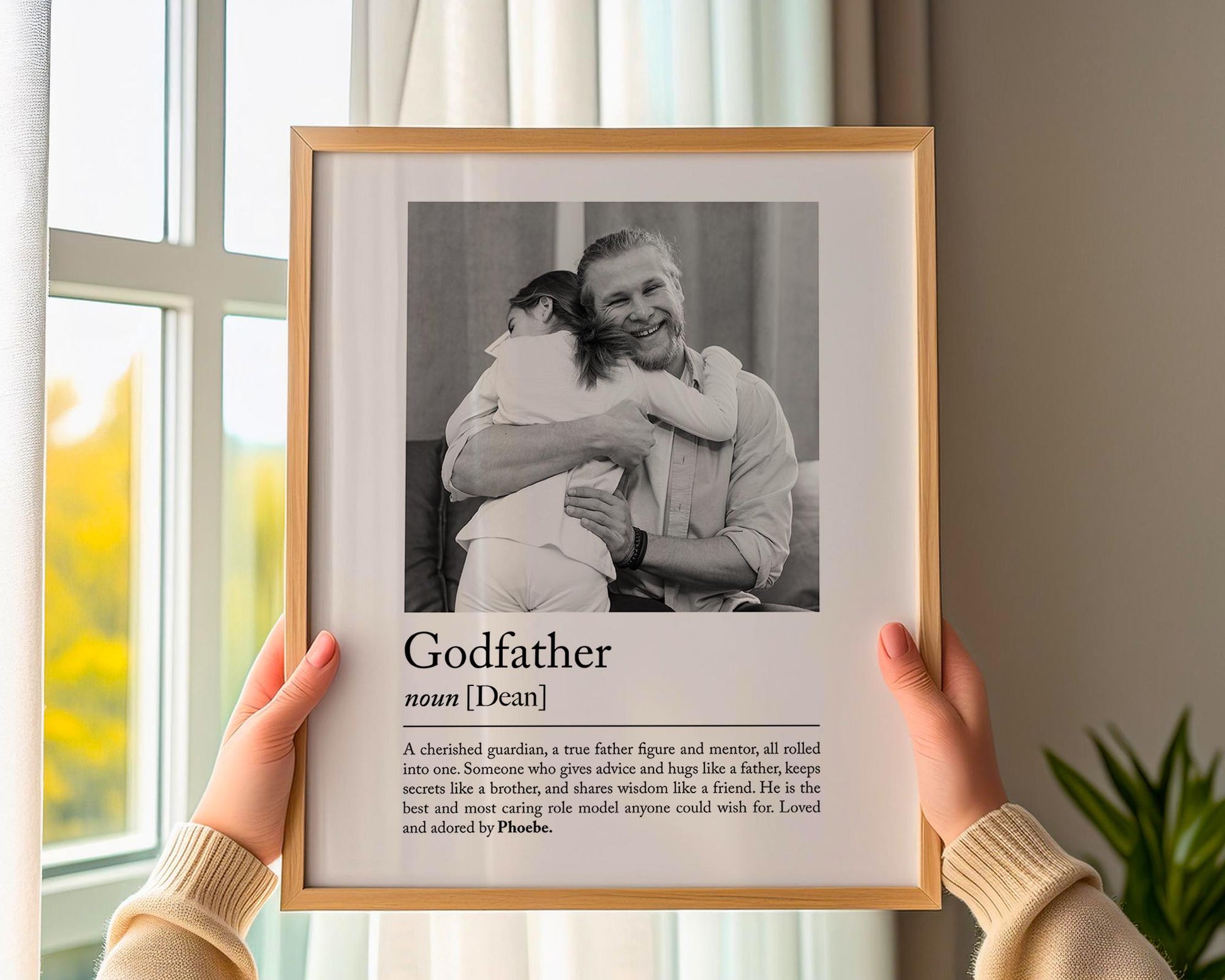 Personalised God Father Print Personalised Godfather Definition Print Personalised Photo Gifts Fathers Day Gift Birthday Gift, Photo Gift Print, God Father Quote, Fathers Day Present, framed gift, printed gift, Gift idea, photo prints, photo collage, godfather gift, custom photo art, godfather wall art, new baby gift, baptism print, godparent gift, baby photo print, gift for her, christening art, photo wall print, digital god art, framed god print, custom god art