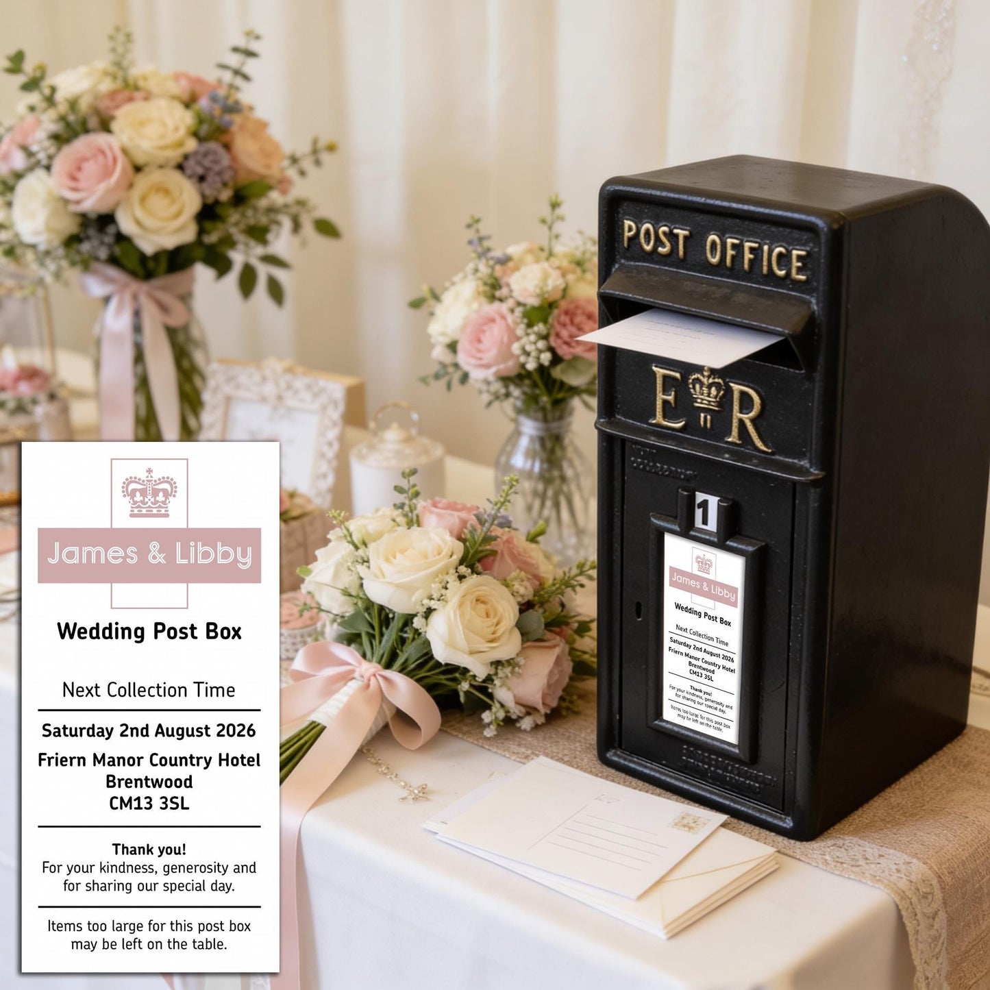 wedding post box sign, post box sign only, royal mail wedding, wedding postbox, post box insert, wedding card box, custom wedding sign, wedding mailbox sign, postbox signage, post box label, christening sign, wedding card sign, postbox wedding