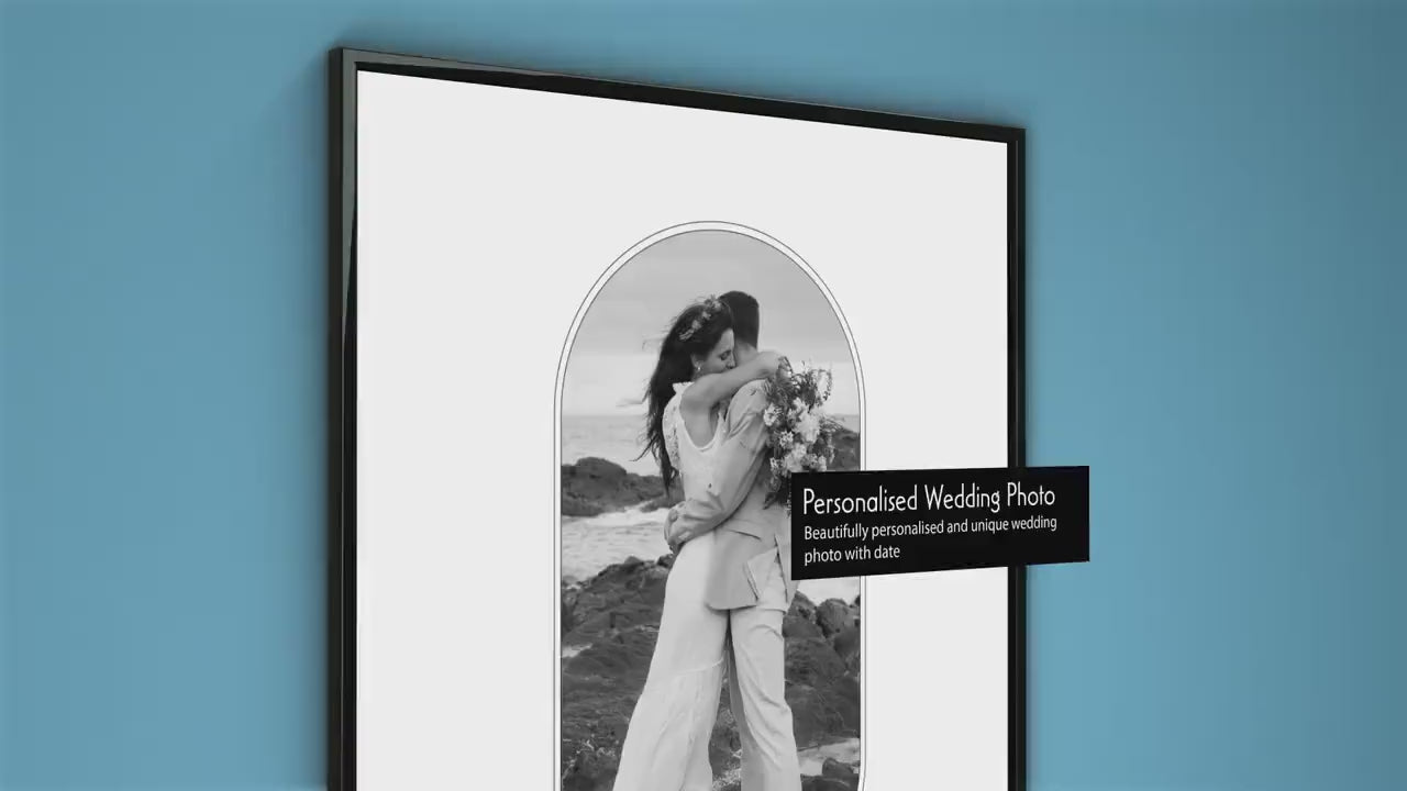 Personalised Mr and Mrs wedding photo print, Wedding anniversary gifts, Couples gift, Gift for Couples, Anniversary present, Just married