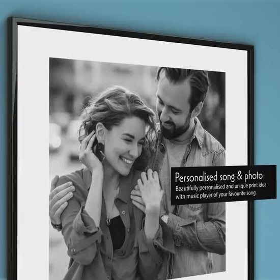 Personalised Music App Print, Favourite Tune Print, Customised with Any Song, Album Cover, Photo, Valentines Couple Gift, Best Friend Print