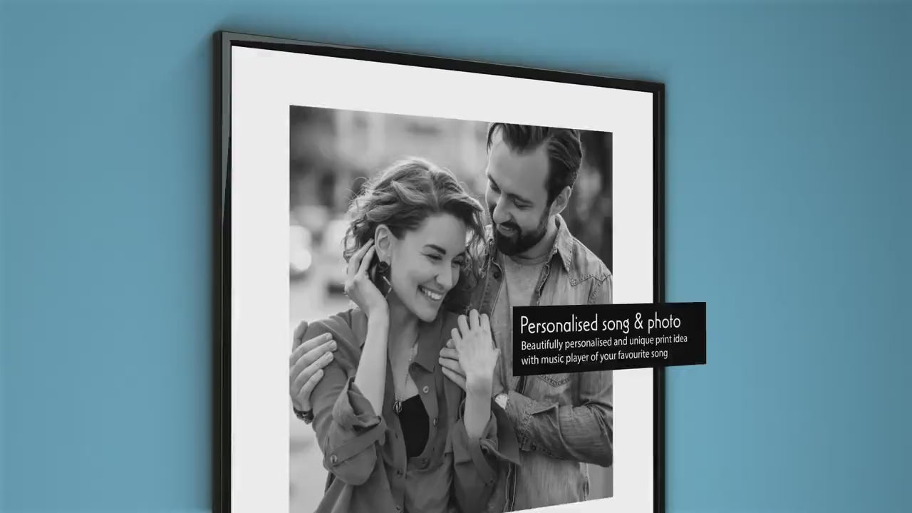 Personalised Music App Print, Favourite Tune Print, Customised with Any Song, Album Cover, Photo, Valentines Couple Gift, Best Friend Print
