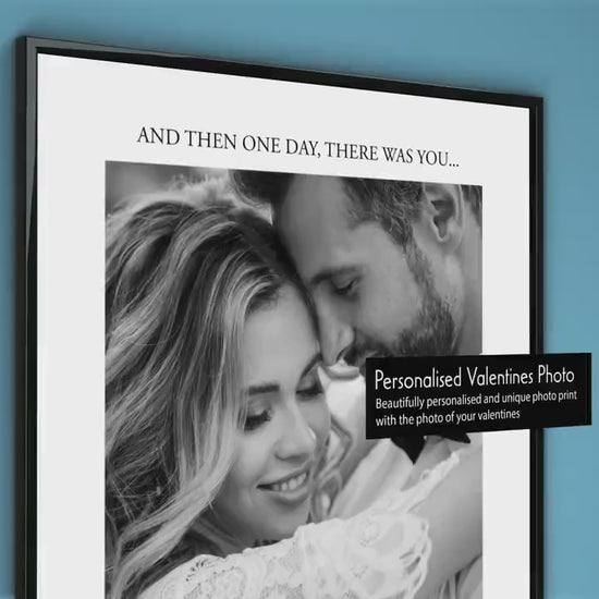 Personalised Valentines photo print,  memorable gift for partner, Valentines day gift for him, Couple print, romantic gift for boyfriend