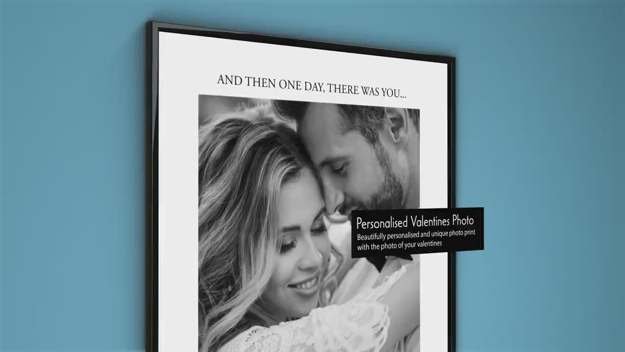 Personalised Valentines photo print,  memorable gift for partner, Valentines day gift for him, Couple print, romantic gift for boyfriend