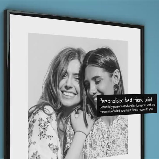 Personalised baby 1st year birthday collage print. An ideal keepsake or gift for 12 months as baby first birthday present and nursery decor