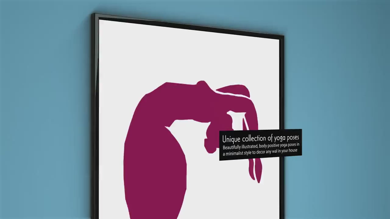 Yoga pose print posters, Yoga wall art, Mindfulness, body positive, Spiritual decor, Practice of yoga, Gift for yogi, Chakra Yoga Asanas